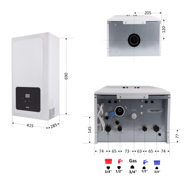 Котел газовый Airfel Optimum Premix 23 кВт