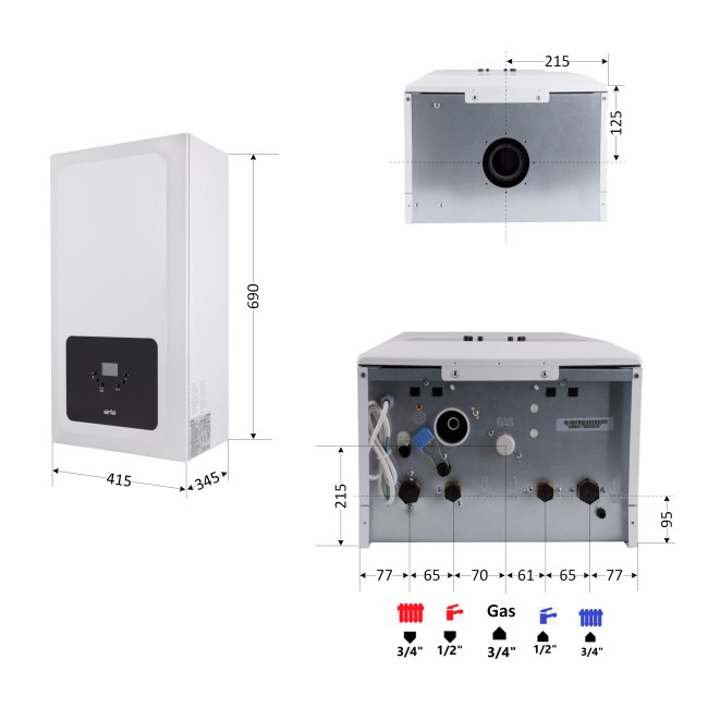 Котел газовый Airfel Optimum Premix 30 кВт