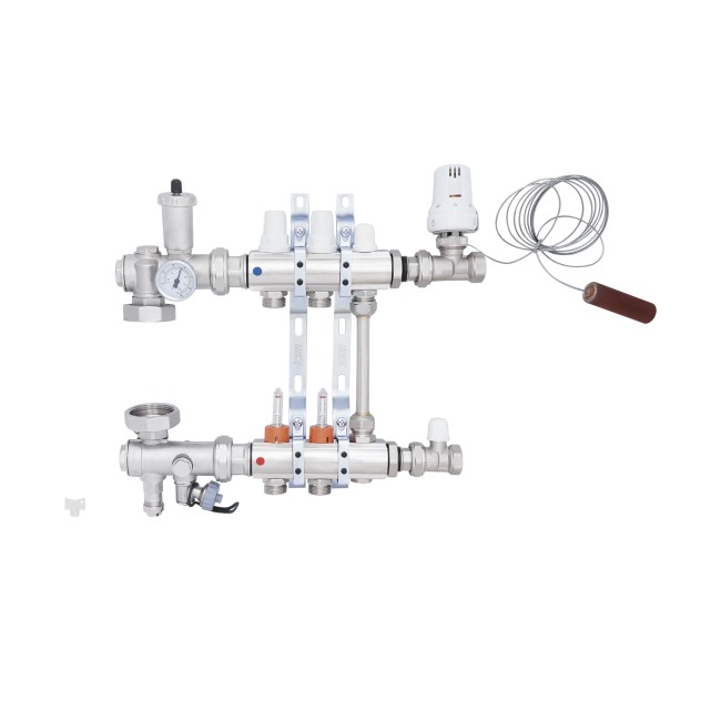 Коллекторная группа Icma 3/4" 2 выхода, с расходомером №A2K013