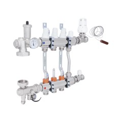 Коллекторная группа Icma 3/4" 3 выхода, с расходомером №A2K013