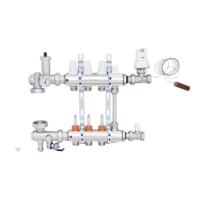 Коллекторная группа Icma 3/4" 3 выхода, с расходомером №A2K013