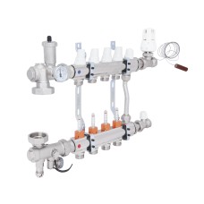 Коллекторная группа Icma 3/4" 4 выхода, с расходомером №A2K013