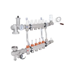 Коллекторная группа Icma 3/4" 5 выходов, с расходомером №A2K013