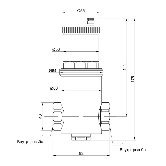 Дегазатор Icma 1" №740