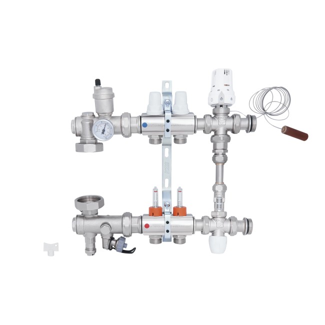 Коллекторная группа Icma 1" 2 выхода, с расходомером №K0111