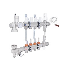Коллекторная группа Icma 1" 4 выхода, с расходомером №K0111