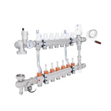 Коллекторная группа Icma 1" 7 выходов, с расходомером №K0111