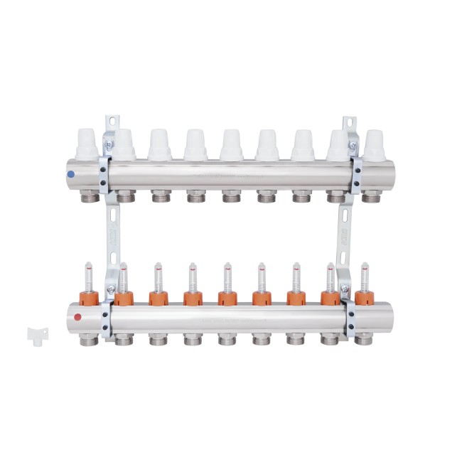 Коллектор Icma 1" 9 выходов, с расходомерами №K013