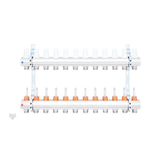 Коллектор Icma 1" 12 выходов, с расходомерами №K013