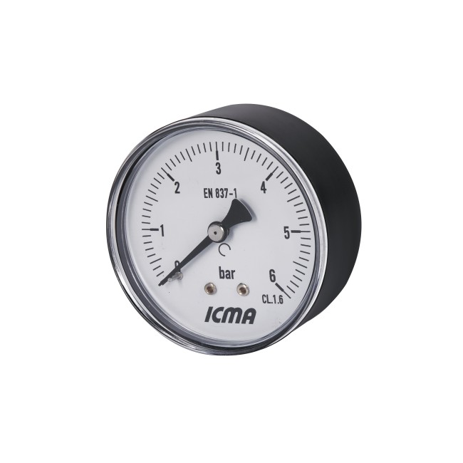Манометр Icma 1/4" 0-6 бар, заднє підключення №243