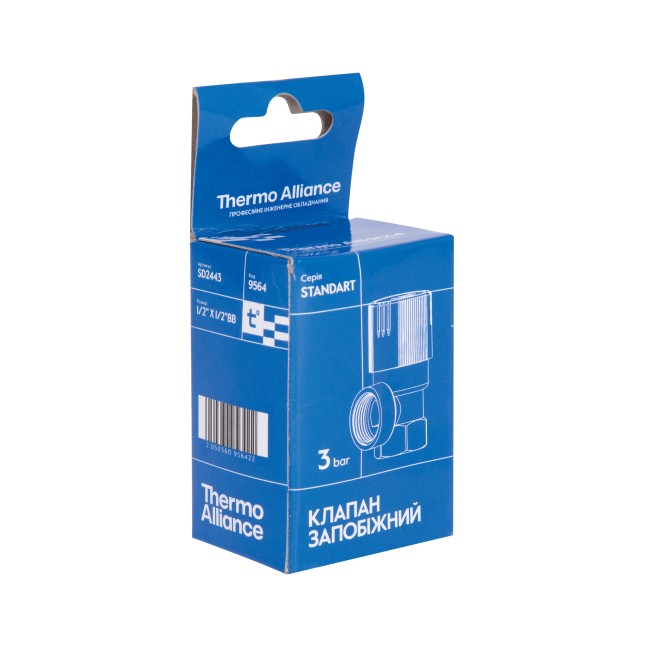 Запобіжний клапан Thermo Alliance Standart 1/2" ВР 3 бар SD2443