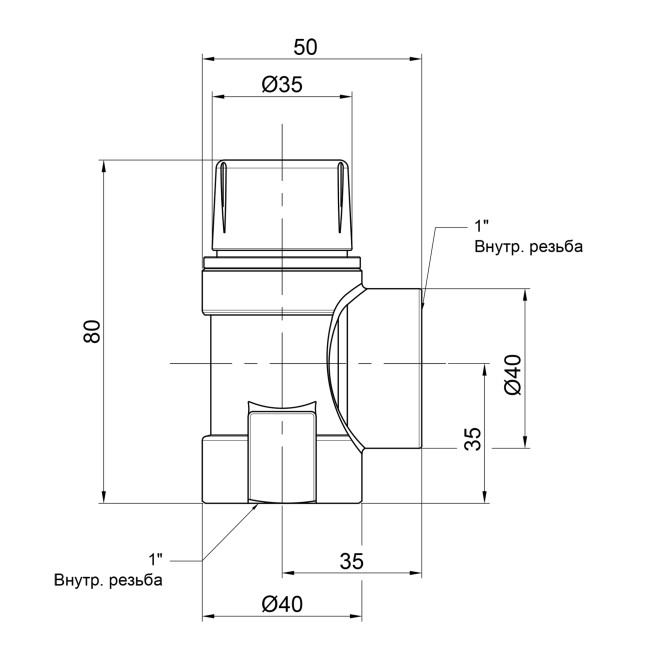 Предохранительный клапан Icma  1" ВР 3 бар №241