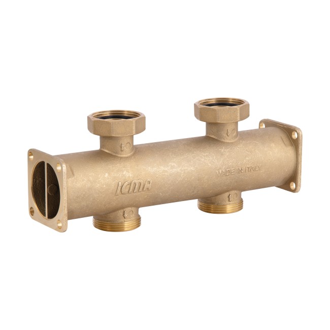 Сборный коллектор Icma 1"х1" 1/2 ВН с двойной камерой №785