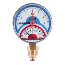 Термоманометр Icma 1/2" 0-6 бар, нижнє підключення №258