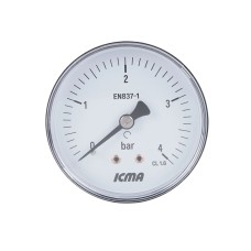 Манометр Icma 1/4" 0-4 бар, заднє підключення №243