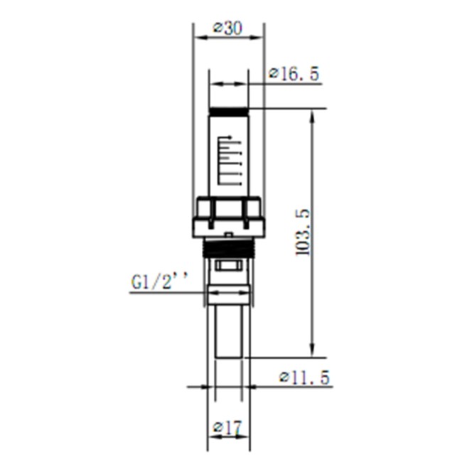 Расходомер Thermo Alliance Standart 1/2" для коллектора SFE008
