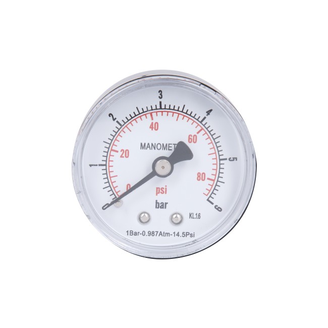 Манометр Thermo Alliance Standart 6 бар 1/4" , заднє підмикання SD1716B