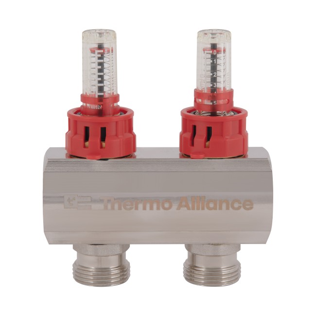 Коллектор с расходомерами Thermo Alliance Standart 1" на 2 выхода