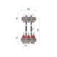 Коллектор с расходомерами Thermo Alliance Standart 1" 3 выхода SD235W3