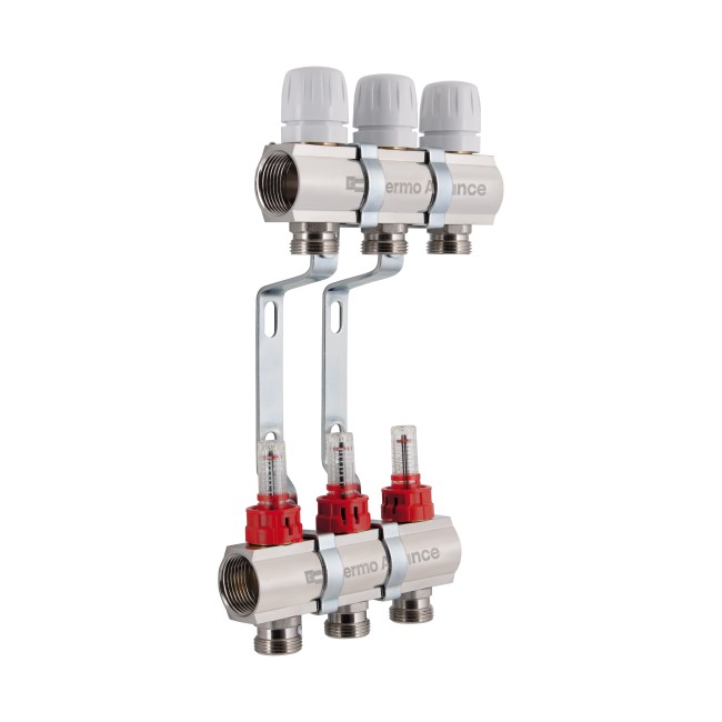 Коллектор с расходомерами Thermo Alliance Standart 1" 3 выхода SD235W3
