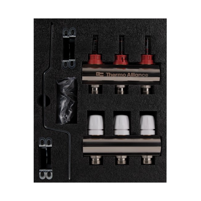 Коллектор с расходомерами Thermo Alliance Standart 1" 3 выхода SD235W3