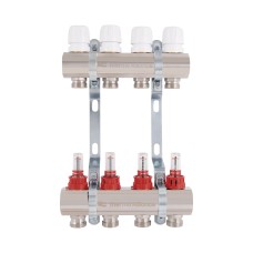 Коллектор с расходомерами Thermo Alliance Standart 1" 4 выхода SD235W4