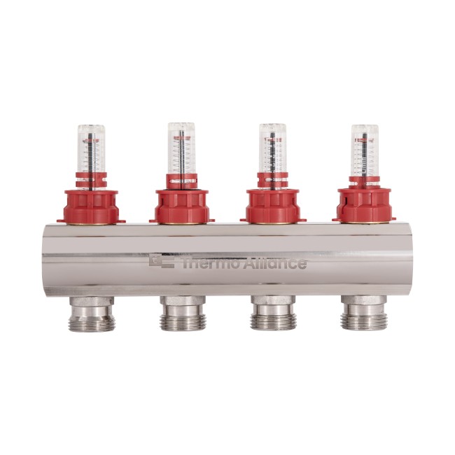 Коллектор с расходомерами Thermo Alliance Standart 1" 4 выхода SD235W4