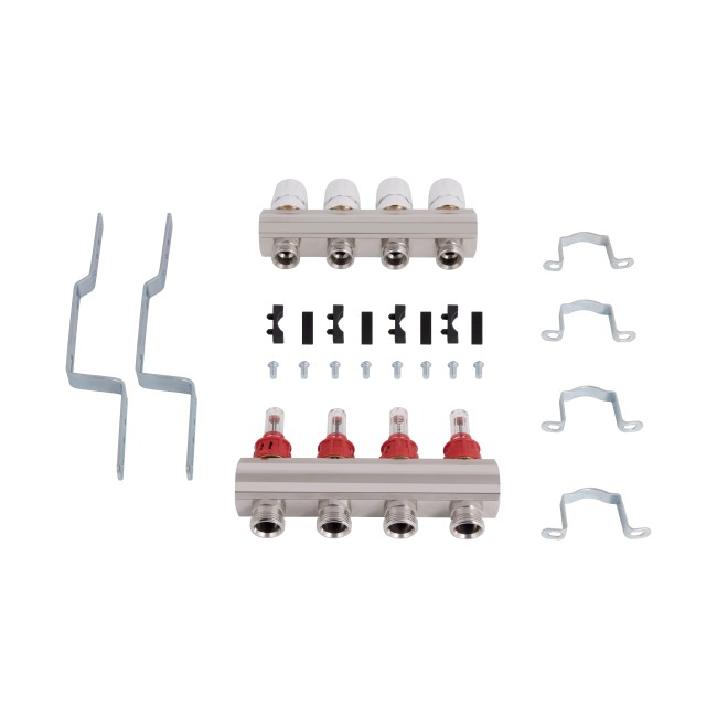Коллектор с расходомерами Thermo Alliance Standart 1" 4 выхода SD235W4