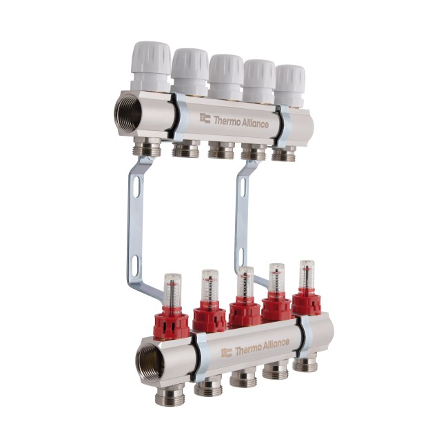 Коллектор с расходомерами Thermo Alliance Standart 1" 5 выхода SD235W5