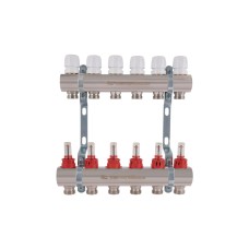 Коллектор с расходомерами Thermo Alliance Standart 1" 6 выходов SD235W6