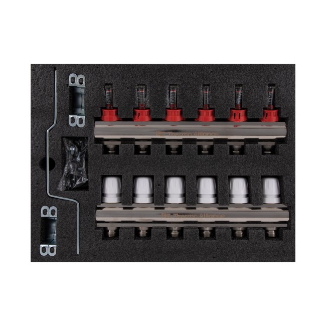 Коллектор с расходомерами Thermo Alliance Standart 1" 6 выходов SD235W6