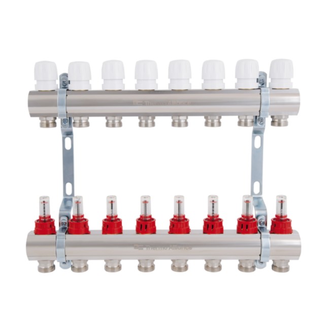 Коллектор с расходомерами Thermo Alliance Standart 1" 8 выходов SD235W8