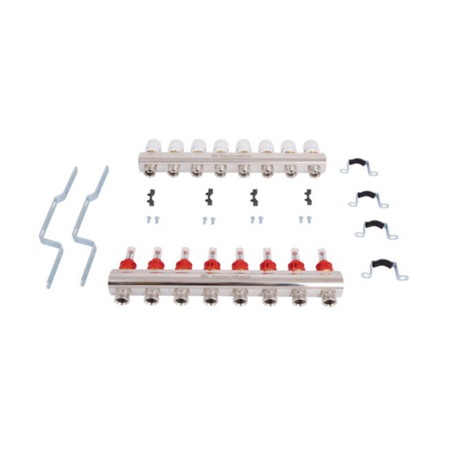 Коллектор с расходомерами Thermo Alliance Standart 1" 8 выходов SD235W8