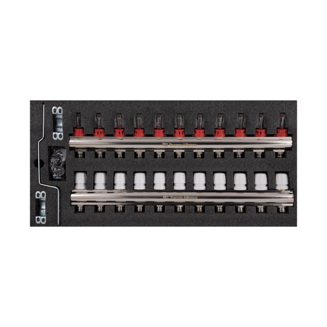 Коллектор с расходомерами Thermo Alliance Standart 1" на 11 выходов