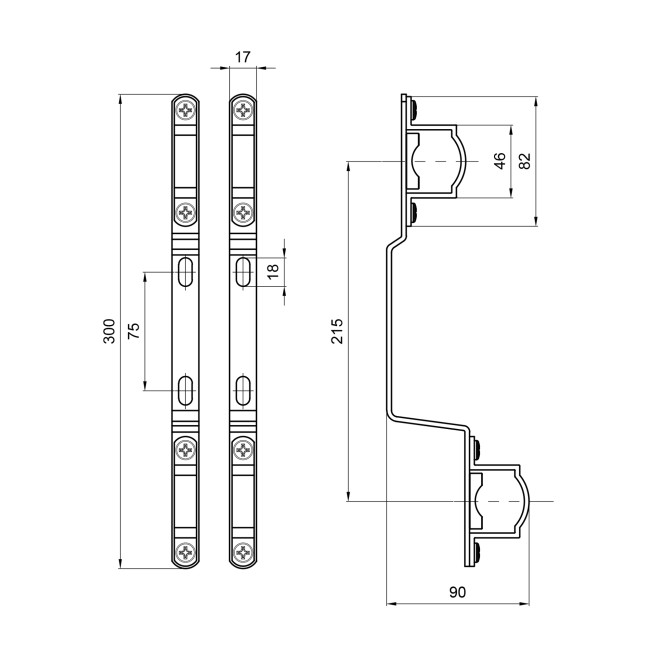 Крепление для латунного коллектора Thermo Alliance 1'' SD342