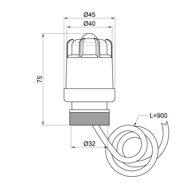 Сервопривод Thermo Alliance Standart M30x1,5 SD347