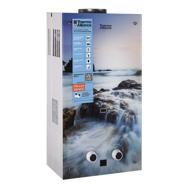 Колонка газовая дымоходная Thermo Alliance JSD20-10GA 10 л панель из стекла с рисунком море