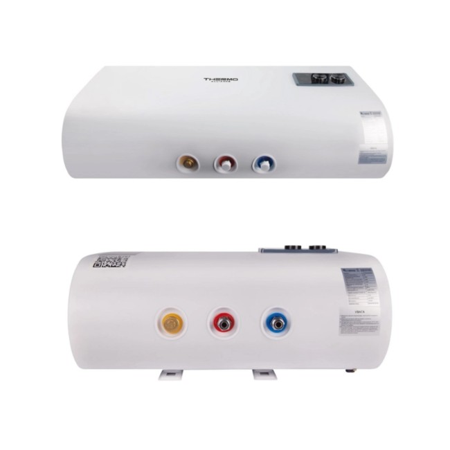 Водонагреватель электрический Thermo Alliance 100 л плоский горизонтальный, мокрый ТЭН 2 кВт (0,8+1,2) DT100H20G(PD)