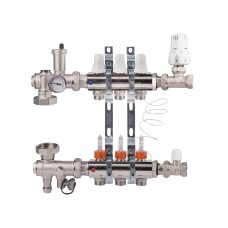 Коллекторная группа Icma 3/4" 3 выхода, с расходомером №A3K013