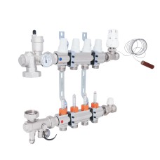 Коллекторная группа Icma 3/4" 4 выхода, с расходомером №A3K013