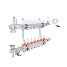Коллекторная группа Icma 3/4" 7 выходов, с расходомером №A3K013