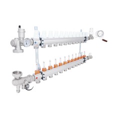 Коллекторная группа Icma 3/4" 12 выходов, с расходомером №A3K013