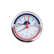 Термоманометр Thermo Alliance Standart 80 мм 1/2", заднє підключення SD17310B