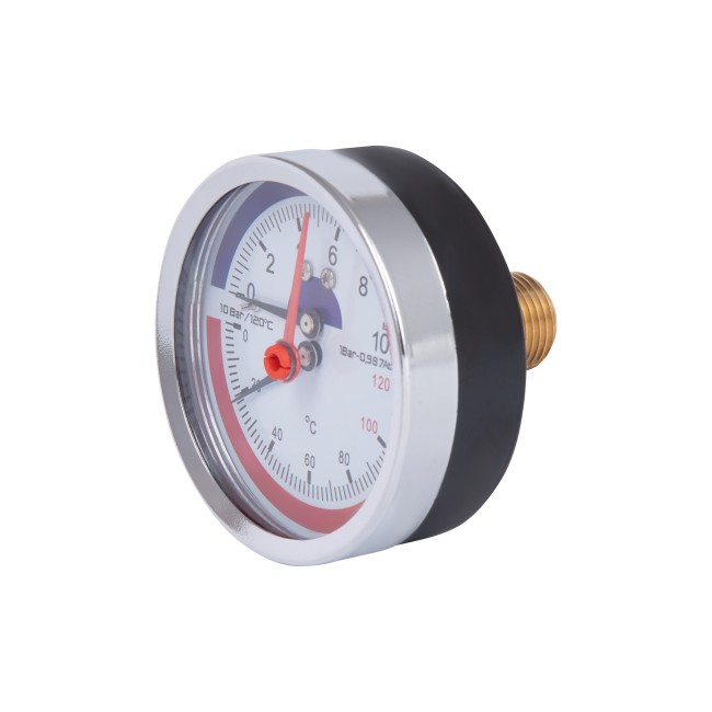 Термоманометр Thermo Alliance Standart 80 мм 1/2", заднє підключення SD17310B