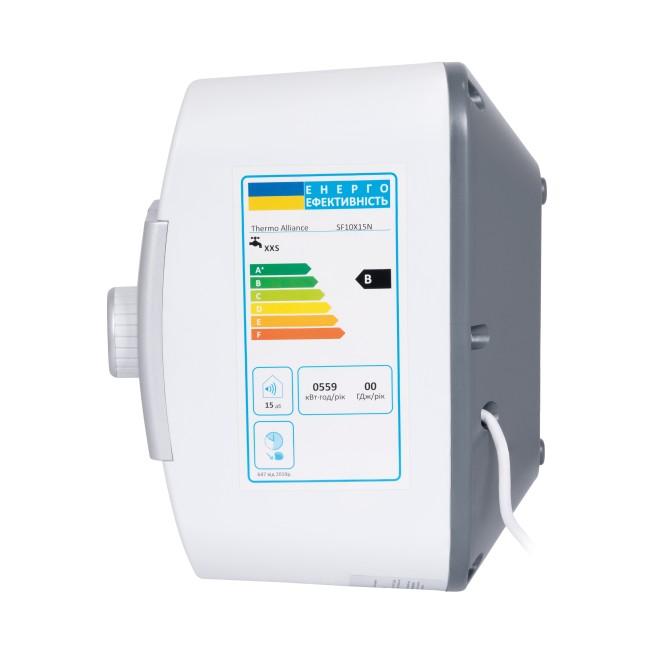 Водонагреватель электрический Thermo Alliance 10 л над мойкой вертикальный, мокрый ТЭН 1,5 кВт SF10X15N