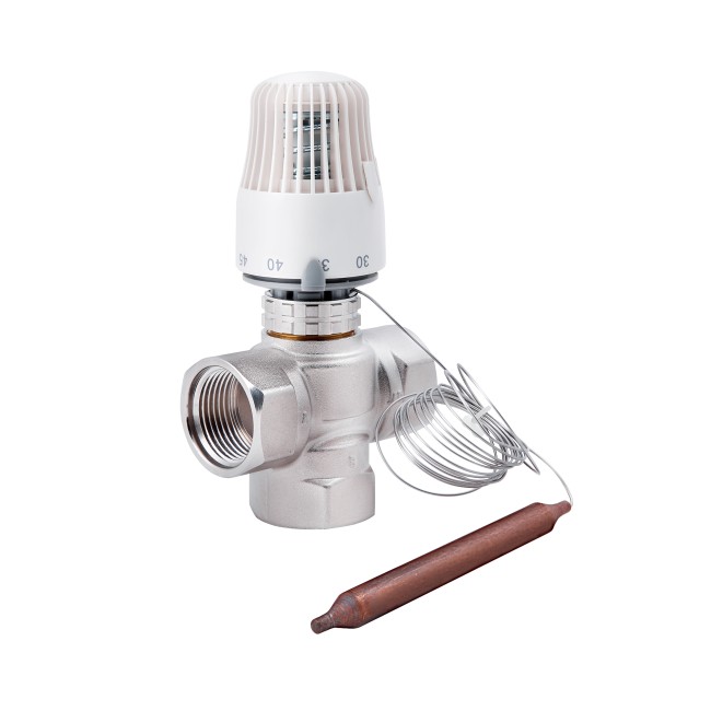 Кран змішувальний триходовий Thermo Alliance Standart 1" М30х1,5 з термоголовкою SF362W25