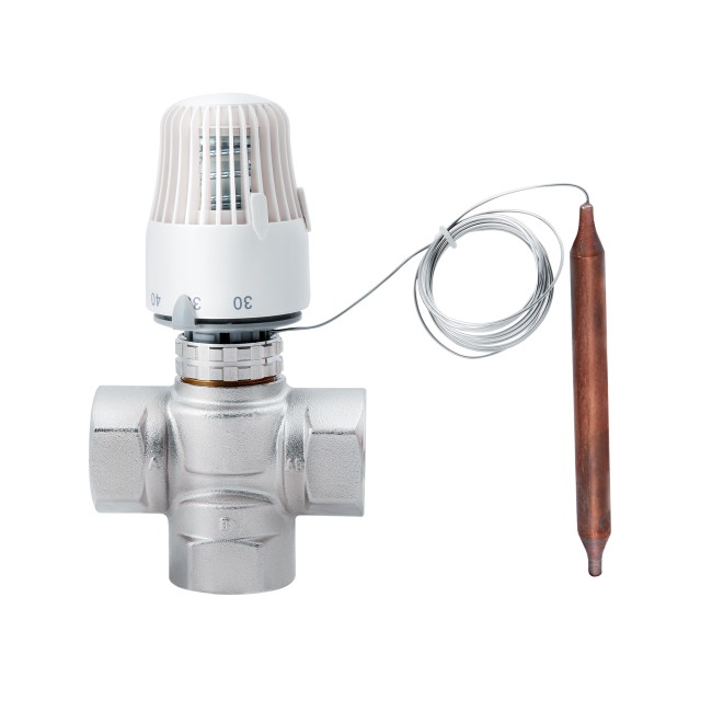 Кран змішувальний триходовий Thermo Alliance Standart 1" М30х1,5 з термоголовкою SF362W25