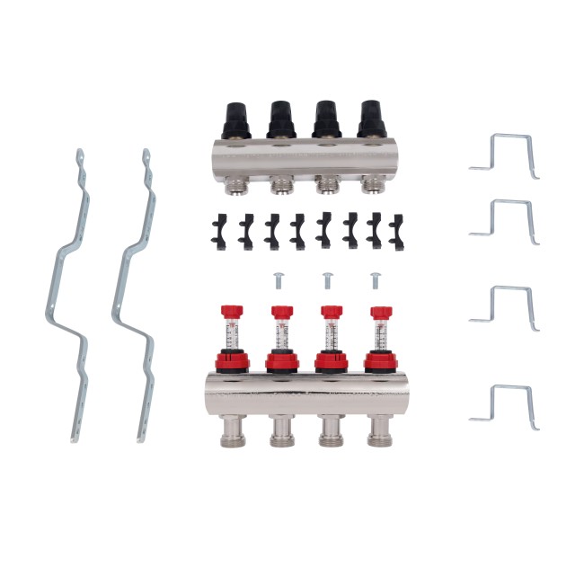 Колектор з витратомірами Thermo Alliance Forte 1" 4 виходи SF001W4