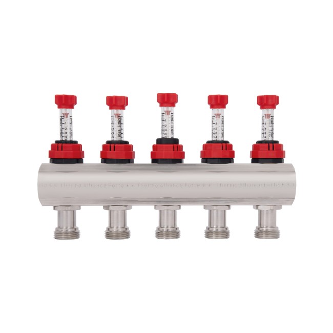Коллектор с расходомерами Thermo Alliance Forte 1" 5 выходов SF001W5