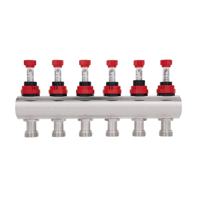 Коллектор с расходомерами Thermo Alliance Forte 1" 6 выходов SF001W6
